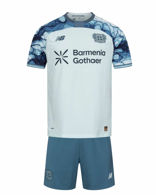 Camiseta y Pantalones Cortos para niño Bayer Leverkusen Away 26/27