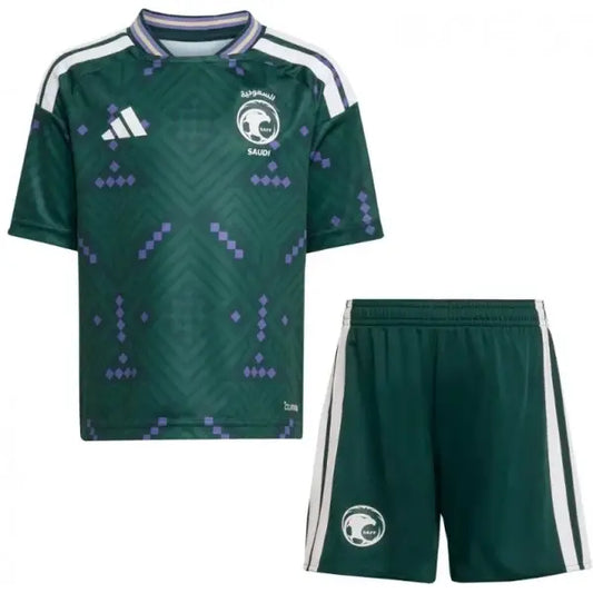 Camiseta y Pantalon Corto para Nino Arabia Saudita Home 26/27