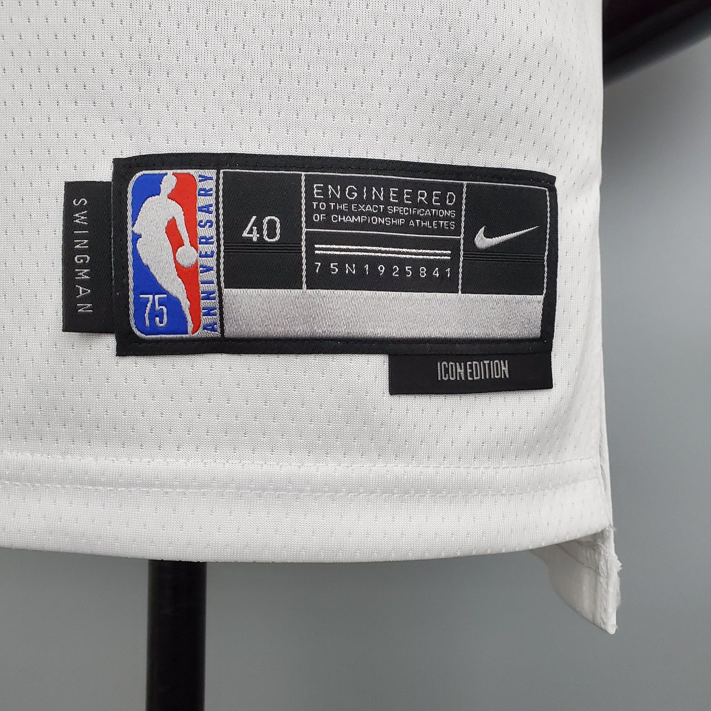 Camiseta NBA Jordan #23 Chicago Bulls Blanca 75 Aniversario