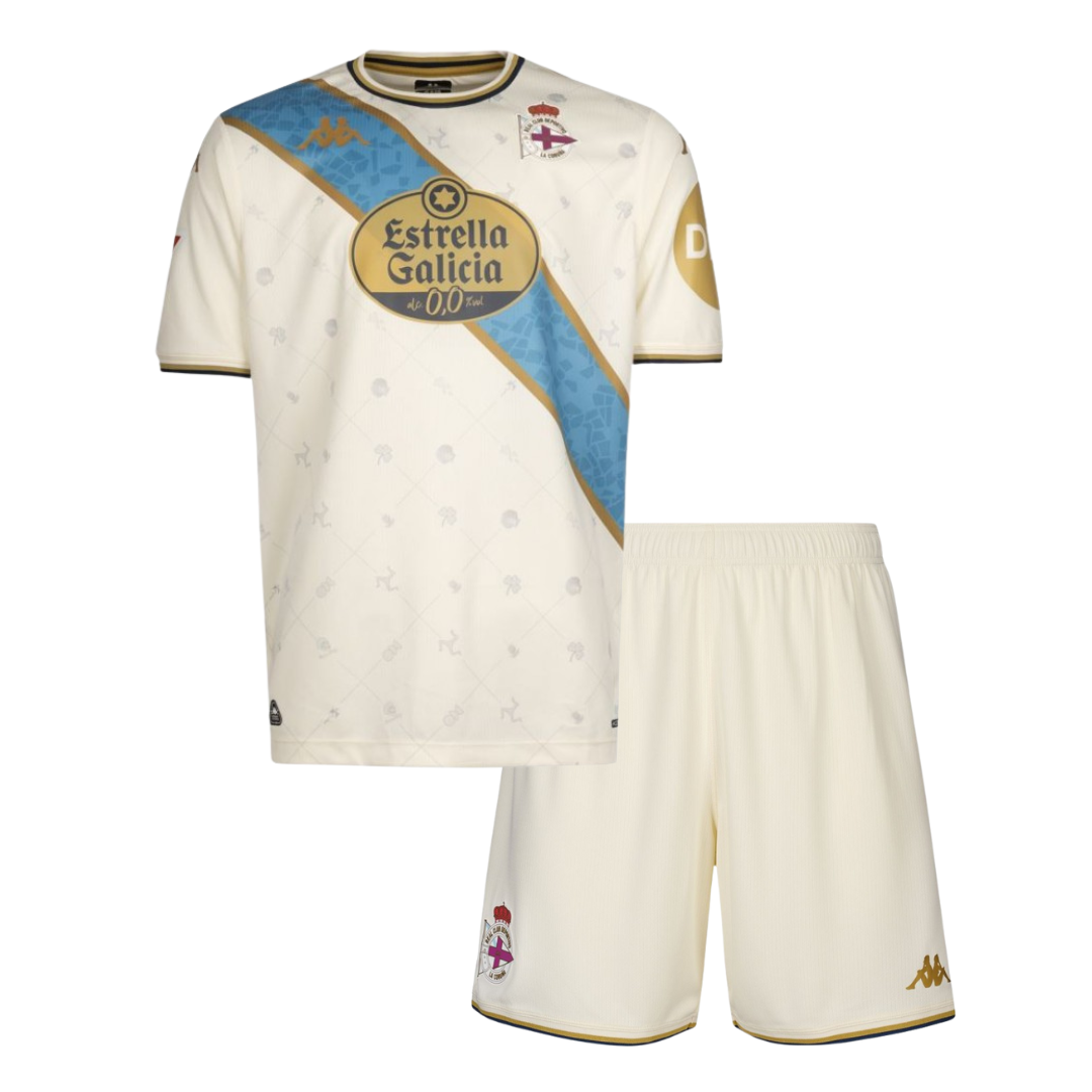 Camisetas y Pantalones Cortos Niños RC Deportivo La Coruña Third 25/26