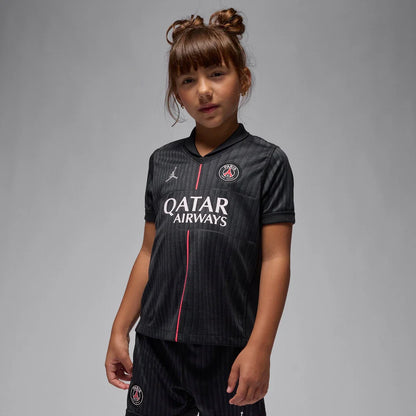 Camisa e Pantalones Cortos para Niños PSG Jordan Fourth 25/26 - Con Medias