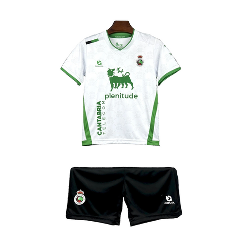 Camisa e Pantalones Cortos para Niño Racing Santander Home 25/26