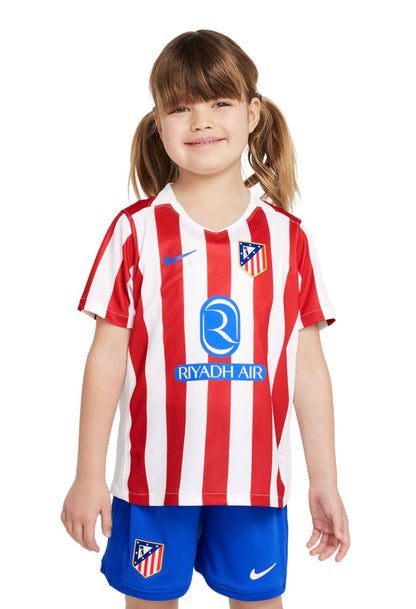 Camiseta y Pantalones Cortos para Niños Atletico de Madrid Home 25/26 - Con Medias