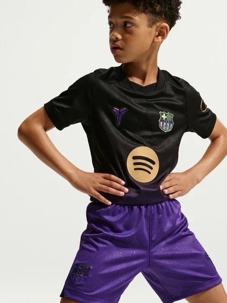 Camisa e Pantalones Cortos para Niño FC Barcelona Away 26/27 - Con Medias