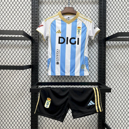 Camisetas y Pantalones Cortos Niños Real Oviedo Third 25/26