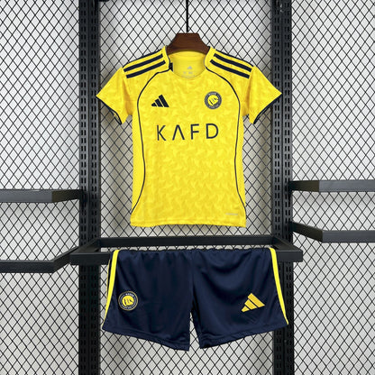 Camiseta e Pantalones Cortos para Niños Al-Nassr Home 25/26