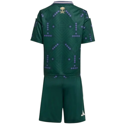 Camiseta y Pantalon Corto para Nino Arabia Saudita Home 26/27