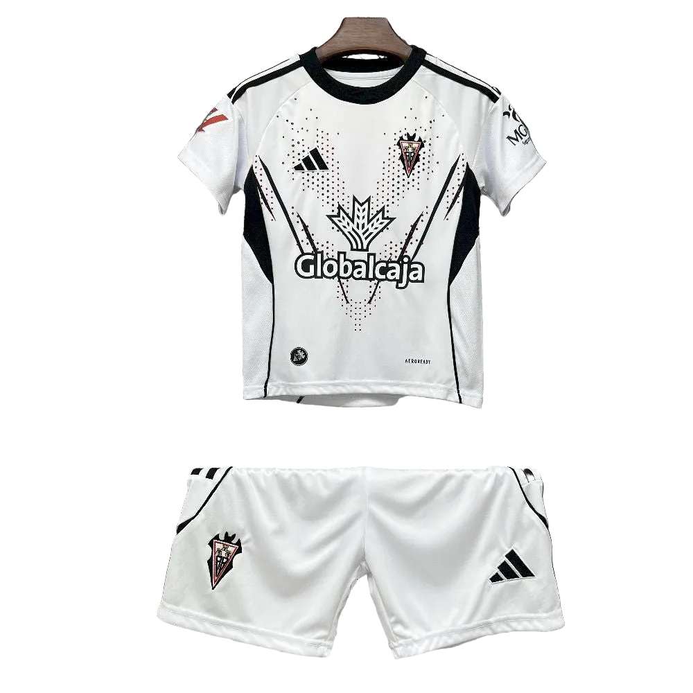 Camisetas y Pantalones Cortos Niños Albacete Home 25/26