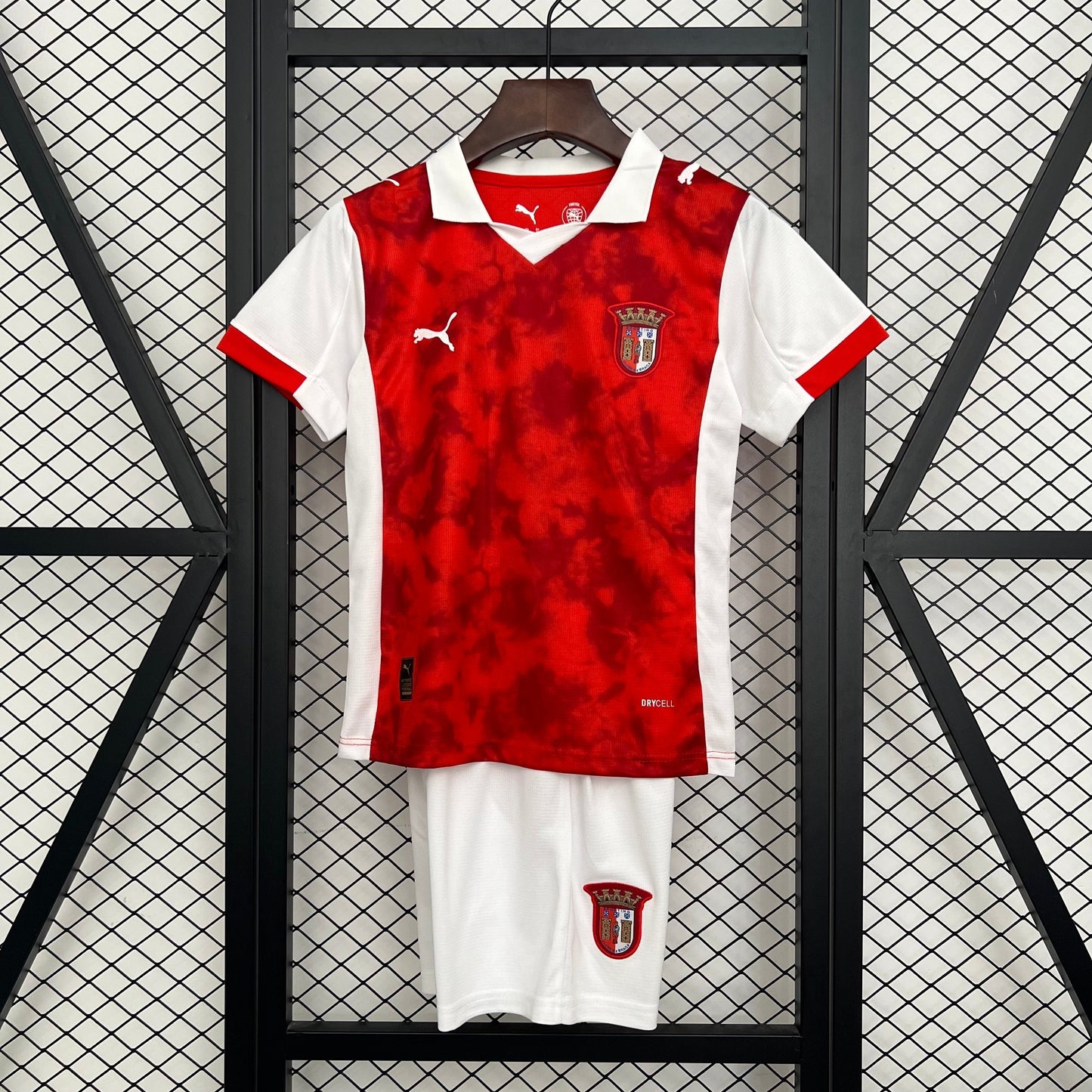 Camiseta y Pantanoles Cortos Niño Braga Home 25/26
