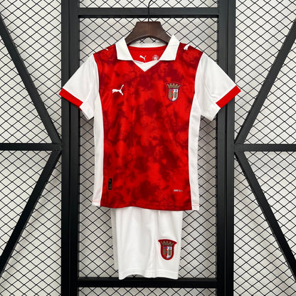 Camiseta y Pantanoles Cortos Niño Braga Home 25/26
