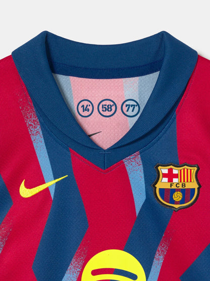 Camiseta y Pantalones Cortos para Niño FC Barcelona Fourth 25/26 - Con Medias