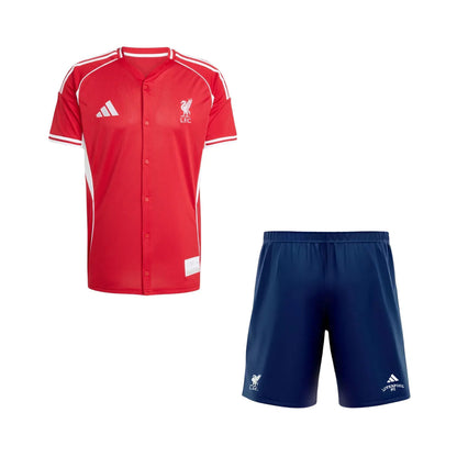 Camiseta y Pantalones Cortos para niños Liverpool US 25/26