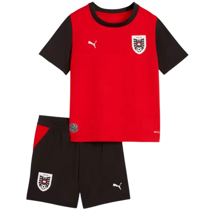Camiseta y Pantalon Corto para Nino Austria Home 26/27