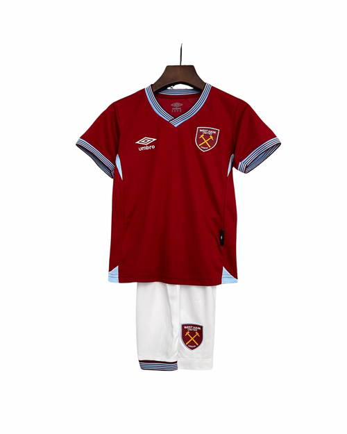 Camiseta y Pantalones Cortos para Niños West Ham United Home 25/26