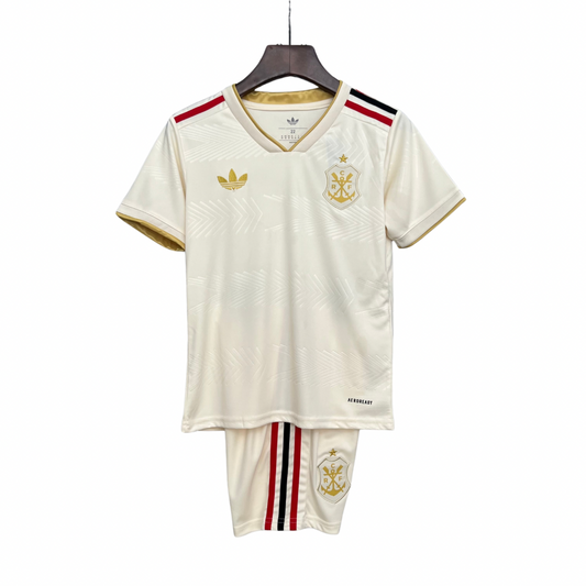 Camiseta y Pantalón Corto Niño Flamengo Away 25/26