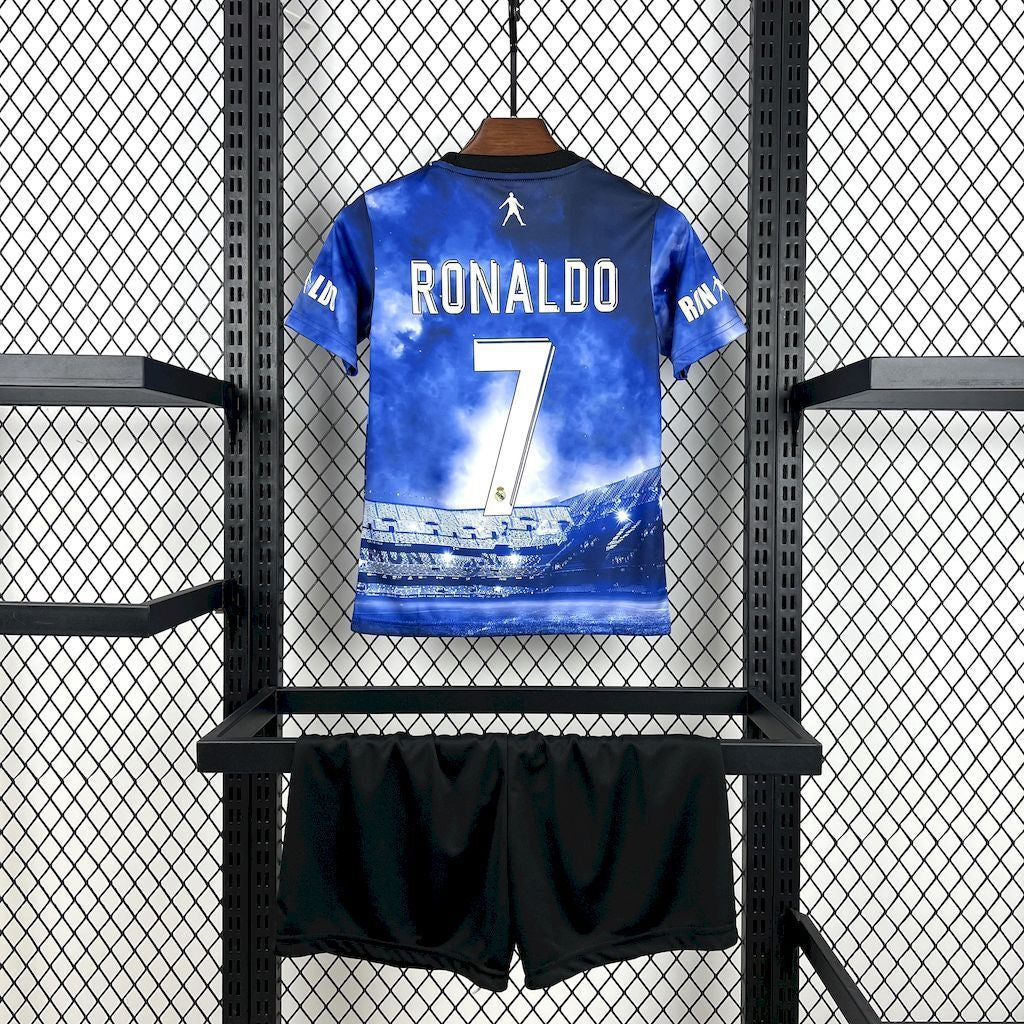 Camiseta y Pantalones Cortos Niños Real Madrid Cristiano Ronaldo 25/26