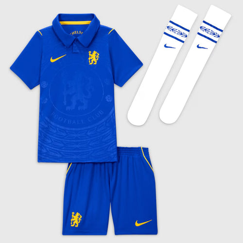 Camisa y Pantalones Cortos para Niños Chelsea Home 26/27 -Con Medias