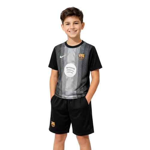 Camisa e Pantalones Cortos para Niño FC Barcelona Portero 25/26