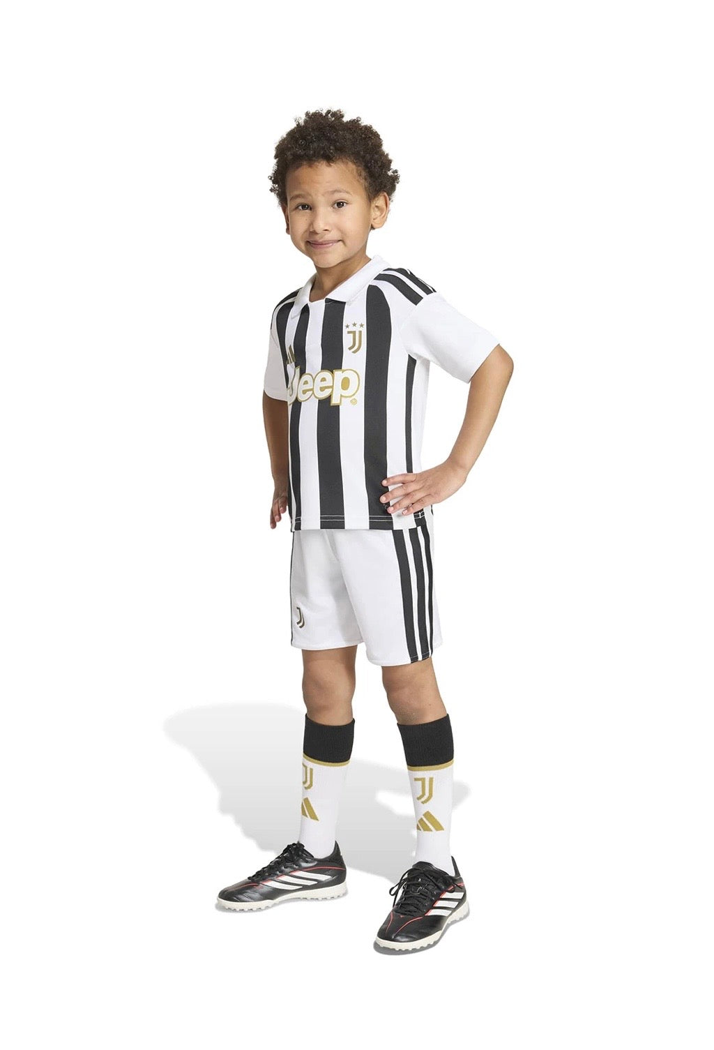 Camisa y Pantalones Cortos para Niños Juventus Home 26/27 - Con Calzettoni