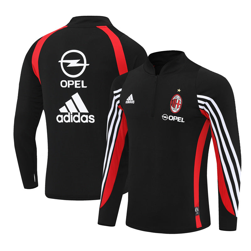 Camiseta de entrenamiento retro de manga larga del Milan 03/04