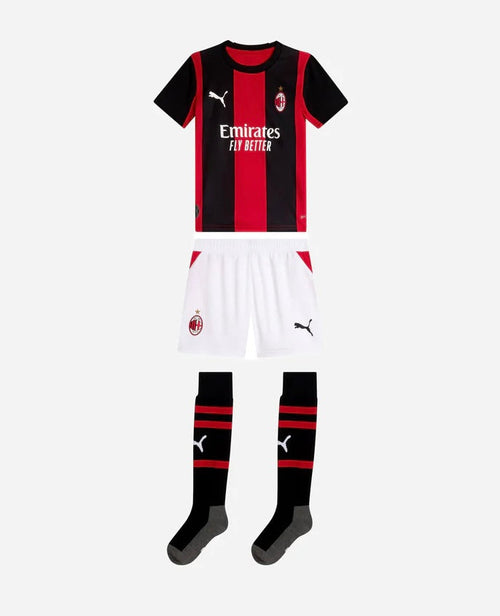 Camiseta y Pantalon Corto para Niño AC MILAN Home 26/27 - Con Medias
