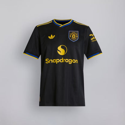 Camiseta y Pantalones Cortos para Niño Manchester United Third 25/26