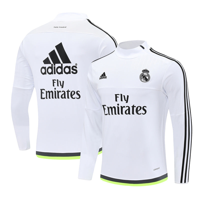 Camiseta de entrenamiento retro de manga larga del Real Madrid 15/16