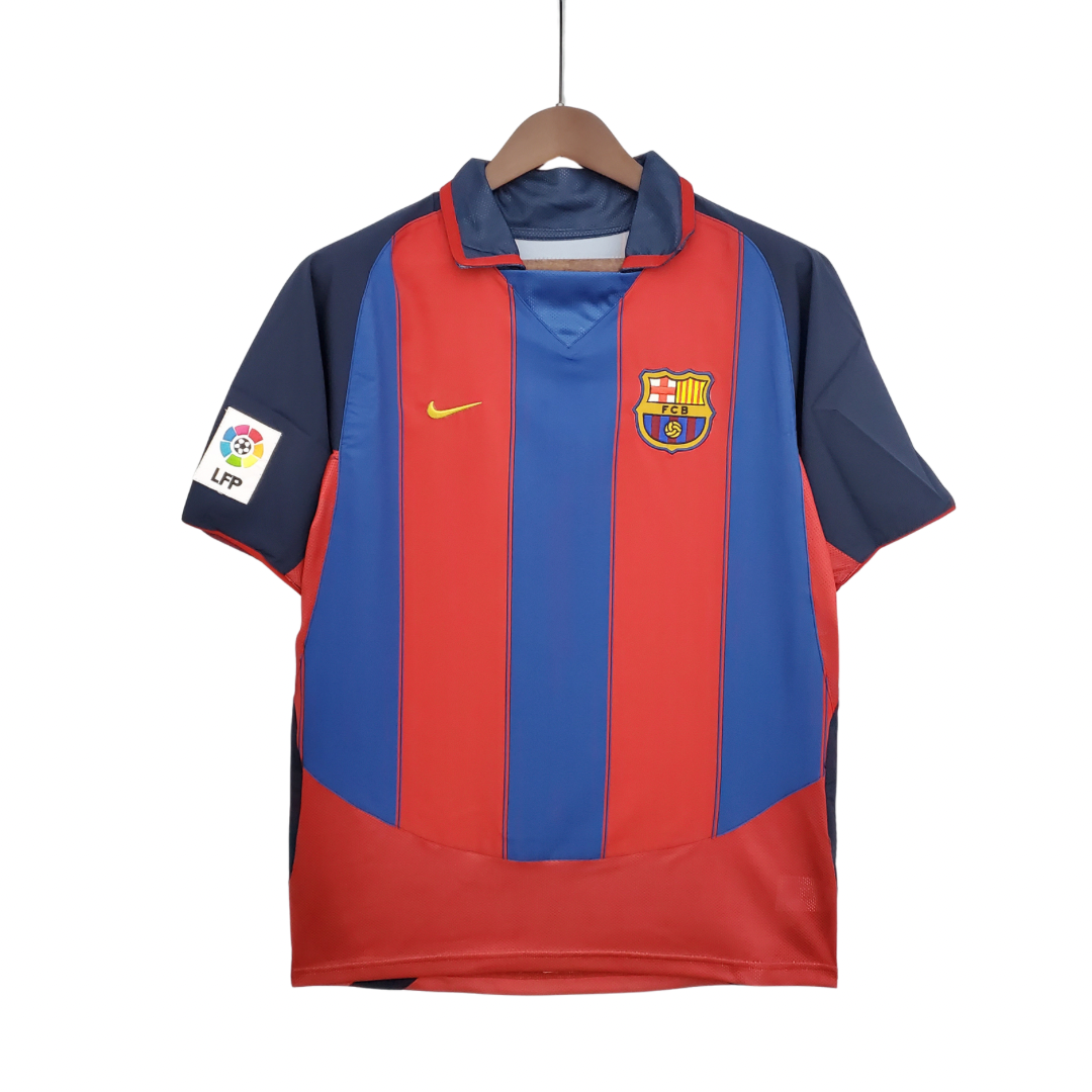 Camiseta FC Barcelona Retro 03/04 - Con Patch