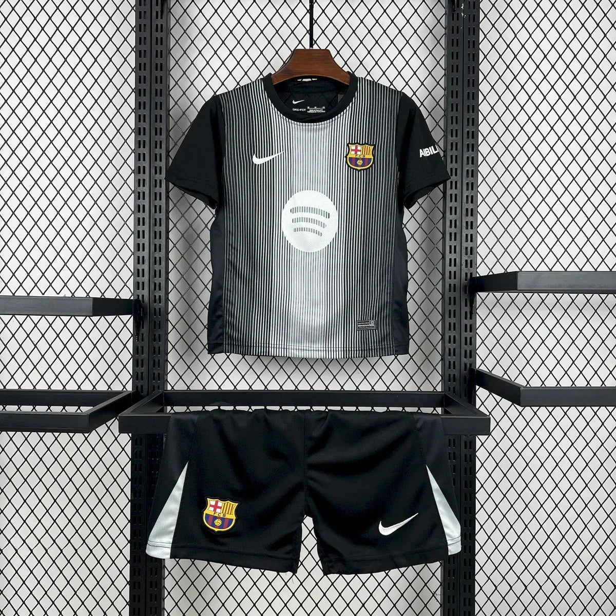 Camisa e Pantalones Cortos para Niño FC Barcelona Portero 25/26
