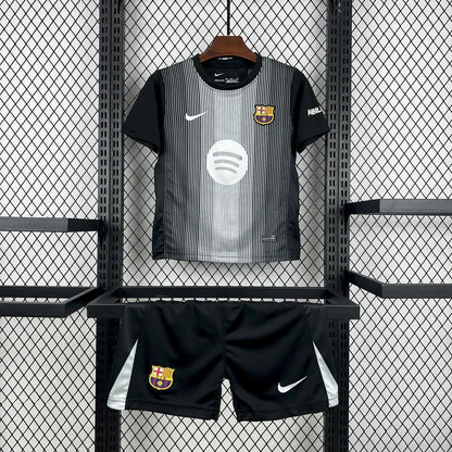 Camisa e Pantalones Cortos para Niño FC Barcelona Portero 25/26
