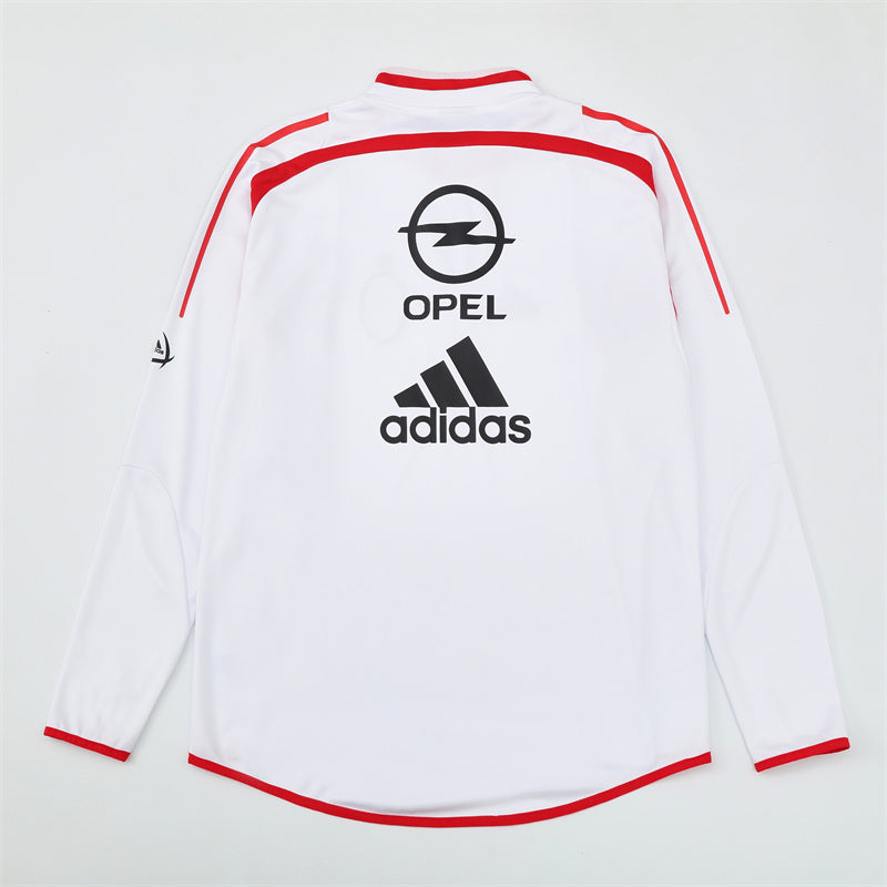 Camiseta de entrenamiento retro de manga larga del Milan 04/05