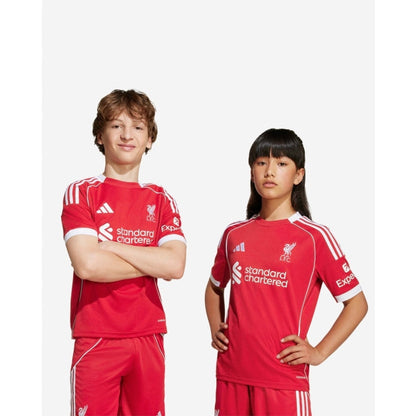Camiseta y Pantalones Cortos para niños Liverpool Home 25/26