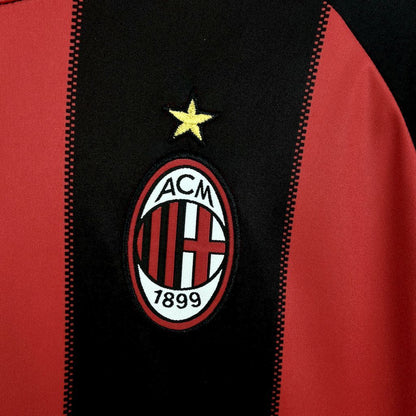 Camiseta Retro AC Milan Home 10/11 manga larga