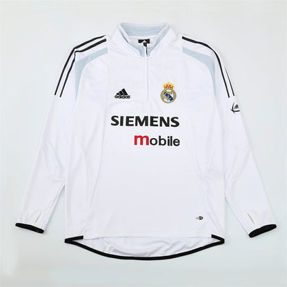 Camiseta de entrenamiento retro de manga larga del Real Madrid 04/05