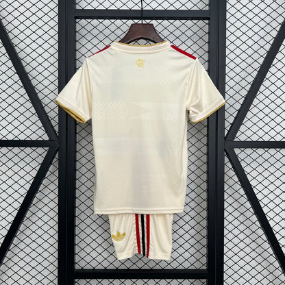 Camiseta y Pantalón Corto Niño Flamengo Away 25/26