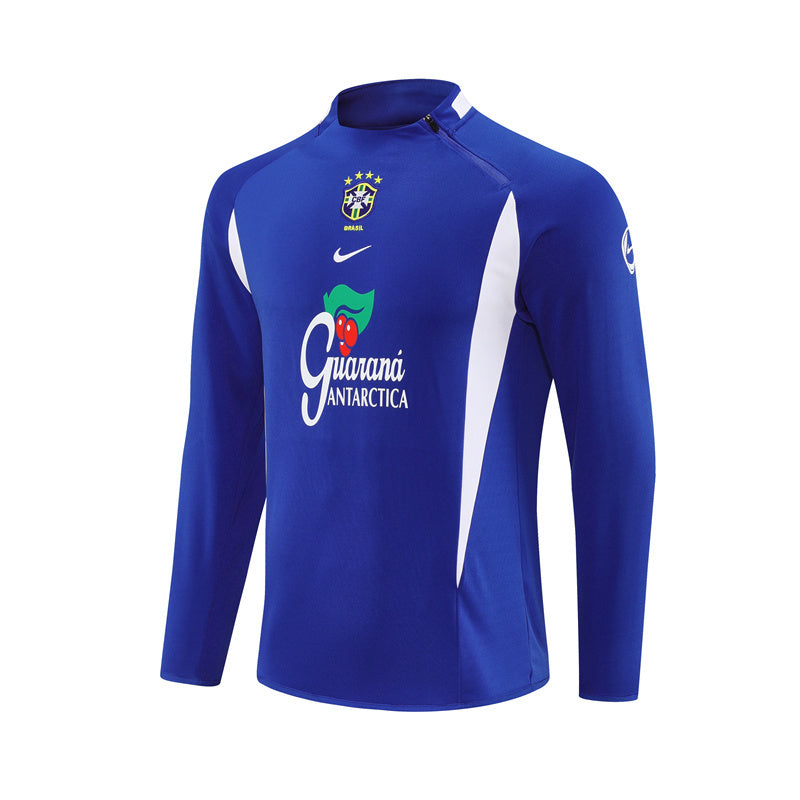 Camiseta de entrenamiento retro de manga larga del Brasil 2002