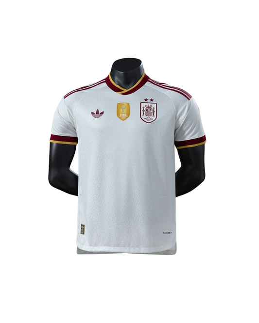 Camiseta España Away 26/27 Versión Jugador - Con dos estrellas y parche de Campeón del Mundo