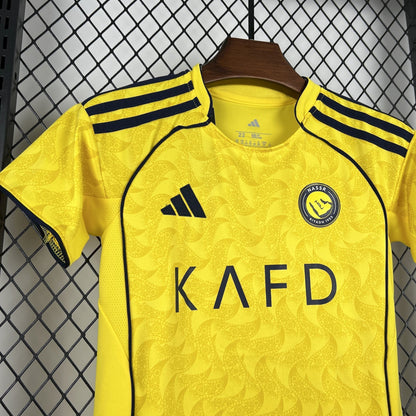 Camiseta e Pantalones Cortos para Niños Al-Nassr Home 25/26