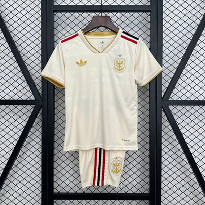 Camiseta y Pantalón Corto Niño Flamengo Away 25/26