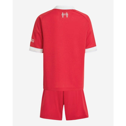 Camiseta y Pantalones Cortos para niños Liverpool Home 25/26