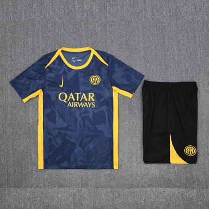 Camiseta y Pantalon Corto para Niño Inter 25/26