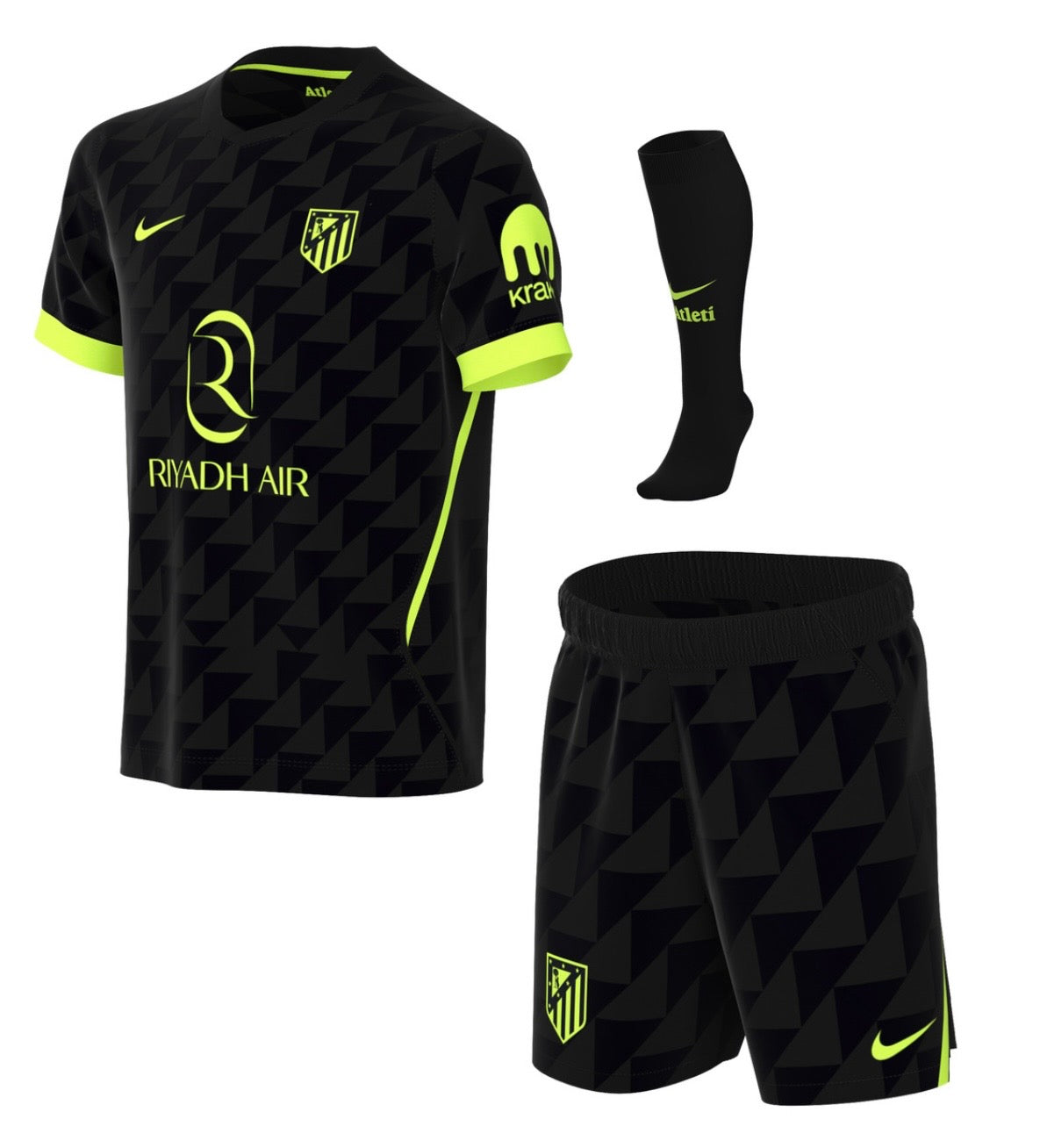 Camiseta y Pantalones Cortos para Niños Atletico de Madrid Away 26/27 - Con Medias