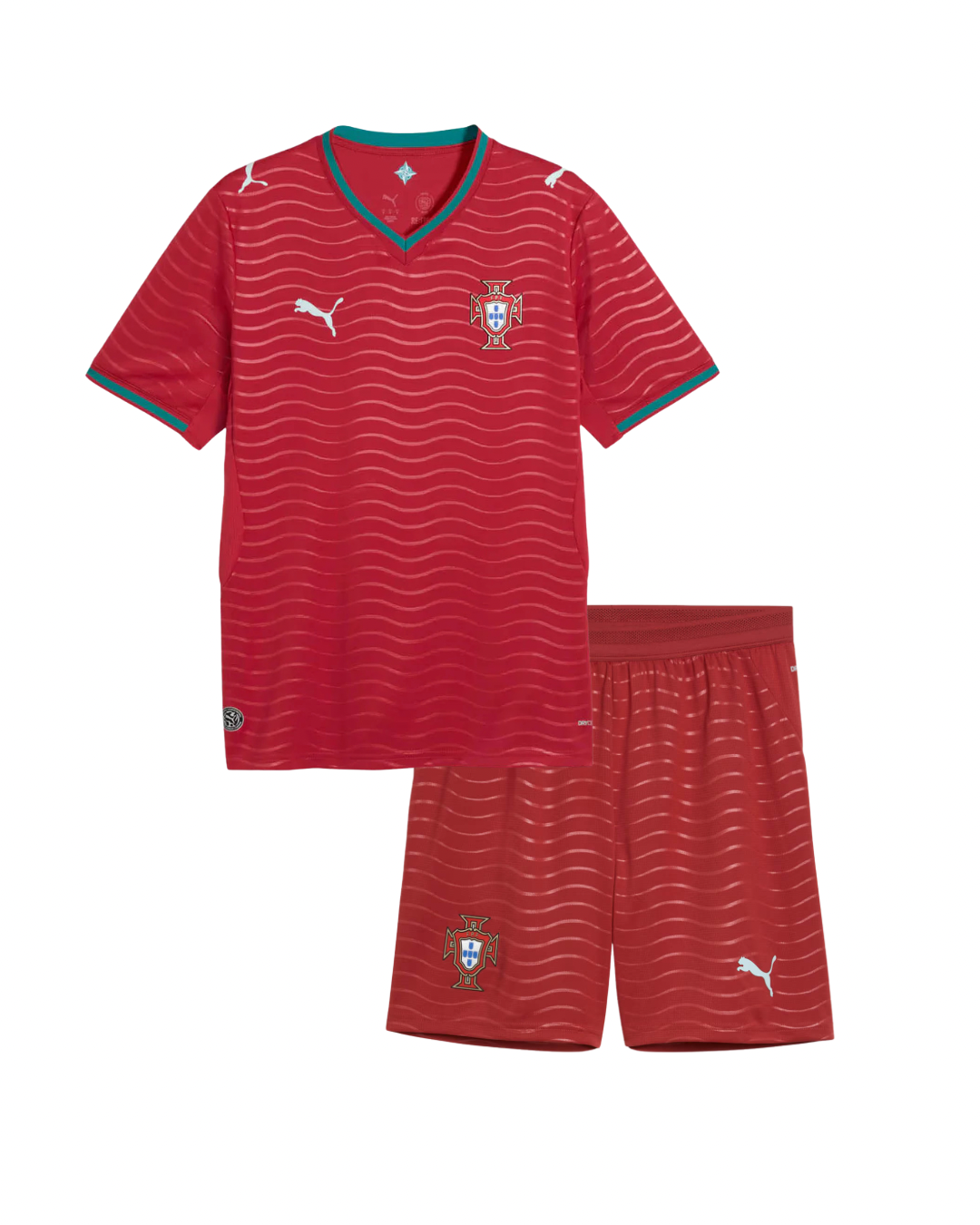 Camisa e Pantalones Cortos para Niño Portugal Home 26/27