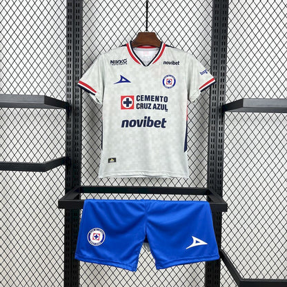 Camisa e Pantalones Cortos para Niño Cruz Azul Away 25/26