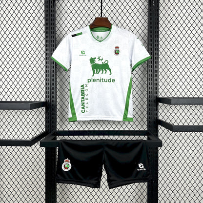 Camisa e Pantalones Cortos para Niño Racing Santander Home 25/26