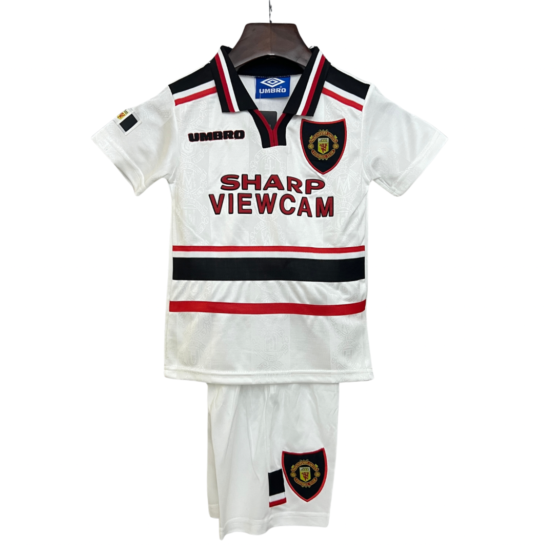 Camiseta y Pantalones Cortos para Niño Manchester United Retro 97/98