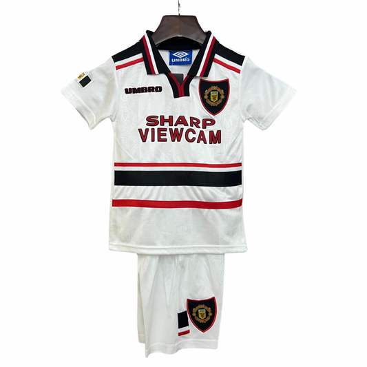 Camiseta y Pantalones Cortos para Niño Manchester United Retro 97/98