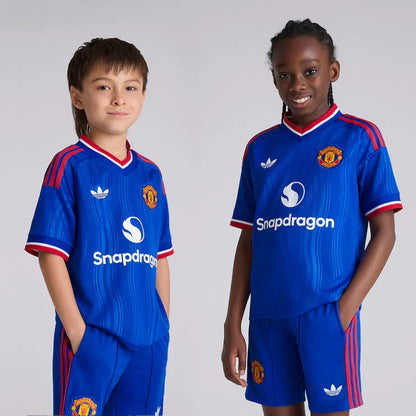 Camiseta y Pantalones Cortos para Niño Manchester United Away 26/27