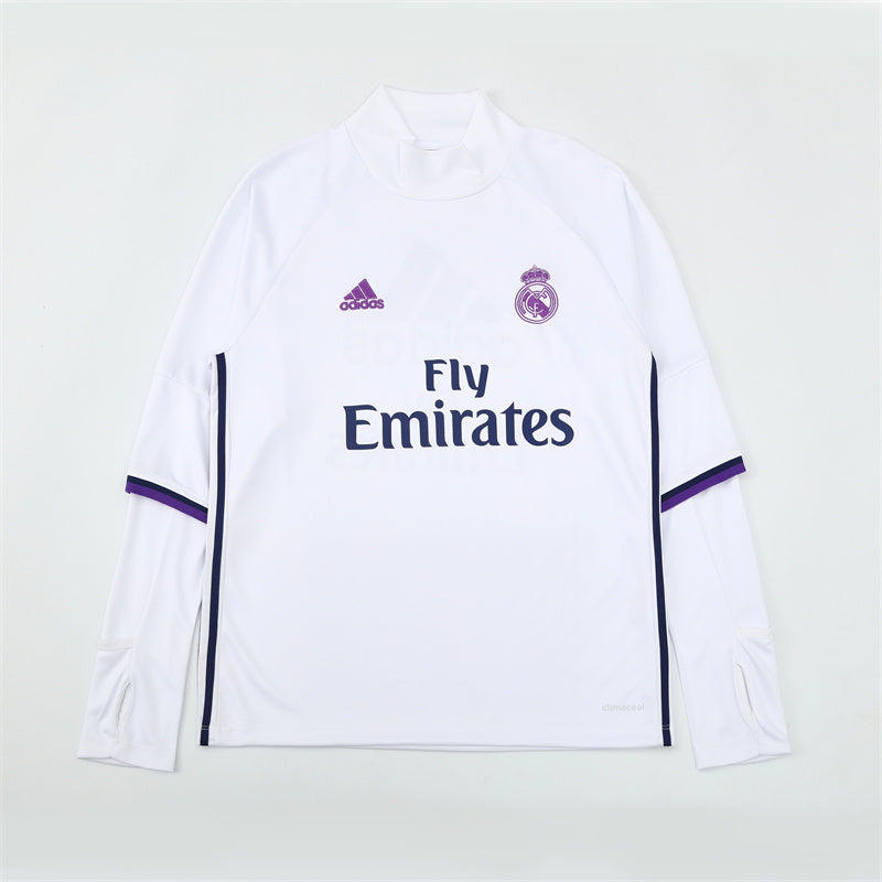 Camiseta de entrenamiento retro de manga larga del Real Madrid 16/17