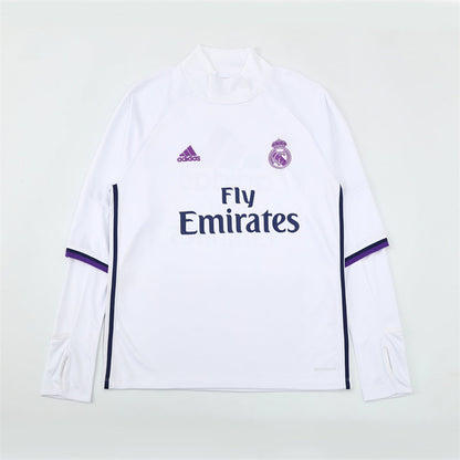 Camiseta de entrenamiento retro de manga larga del Real Madrid 16/17